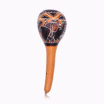 Alpaca Andean Gourd Maraca – Traditional Shamanic Rattle – Peru