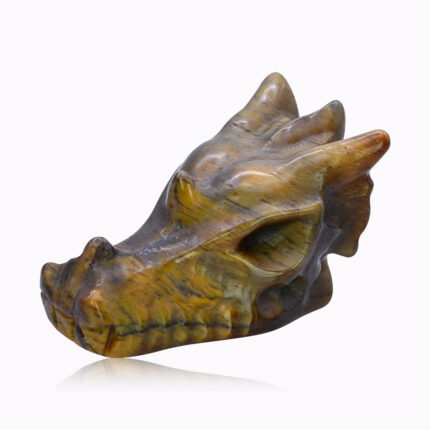 Tiger’s Eye Dragon Spirit – gemstone carving, Jaguar Dream, Ireland