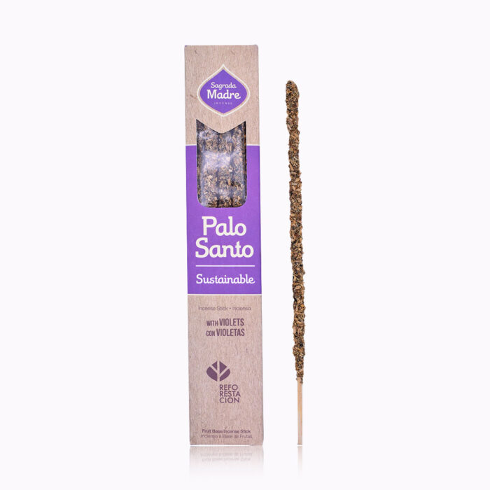Sagrada-Madre-PaloSanto-Violets-Incense Palo Santo Incense with Violets - Image 1