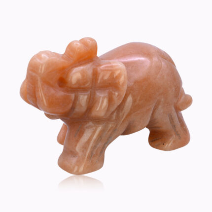 Aventurine Elephant Ancestral Guide – gemstone figurine for strength, grounding, and ancestral connection | Jaguar Dream Ireland