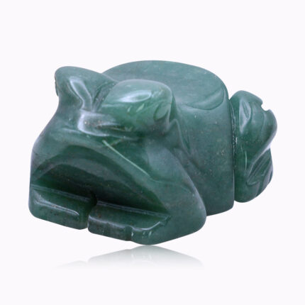 Green Aventurine Frog Totem – symbol of renewal, fertility, and growth | Jaguar Dream Ireland
