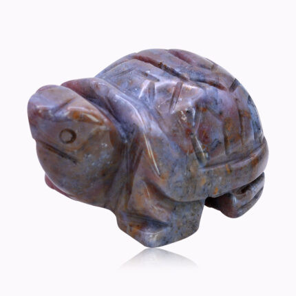 Indian Agate Turtle Symbol – grounding crystal figurine, Jaguar Dream, Ireland