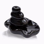 Black Zen Cascade – Backflow Incense Burner