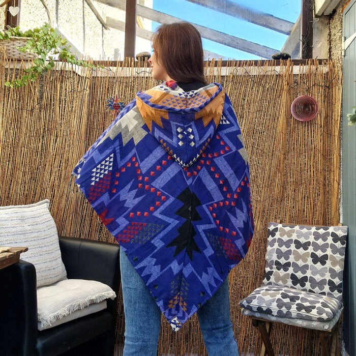 Electric Spirit – Hooded Festival Poncho - Image 2