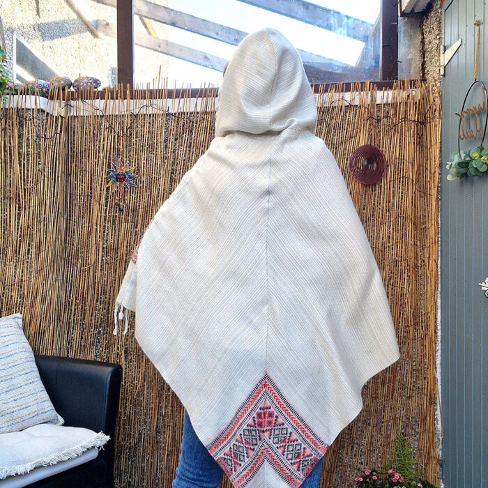 Moon Weaver – Hooded Festival Poncho - Image 2
