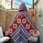 Sky Fire – Hooded Festival Poncho - Image 2