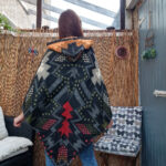 Shadow Fire – Hooded Festival Poncho - Image 2