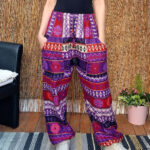 Purple & Red – Boho Pocket Trousers
