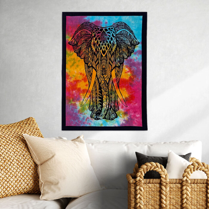 Elephant Spirit – Colourful Wall Hanging - Image 2